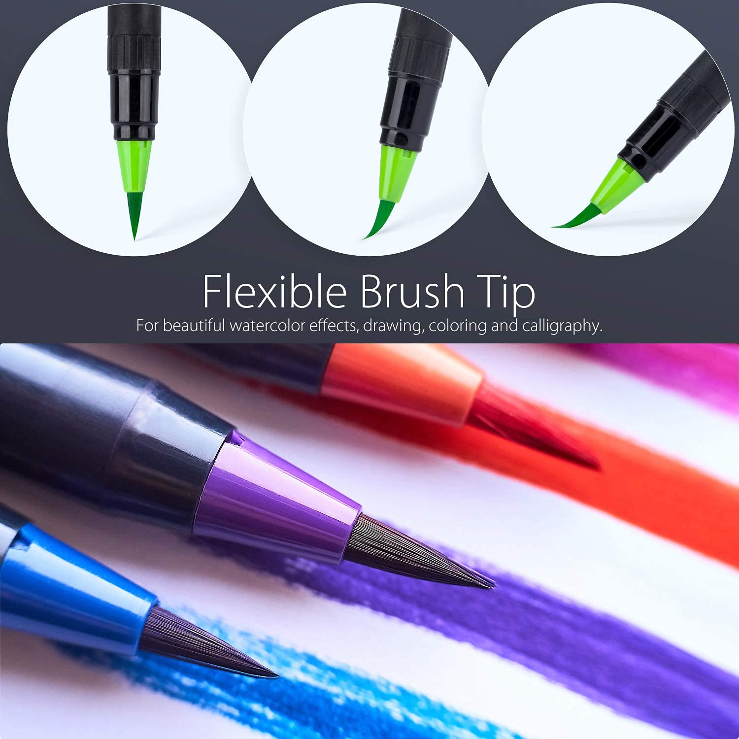 Ohuhu Watercolor Brush Markers Pen (Ships from Asia Warehouse)