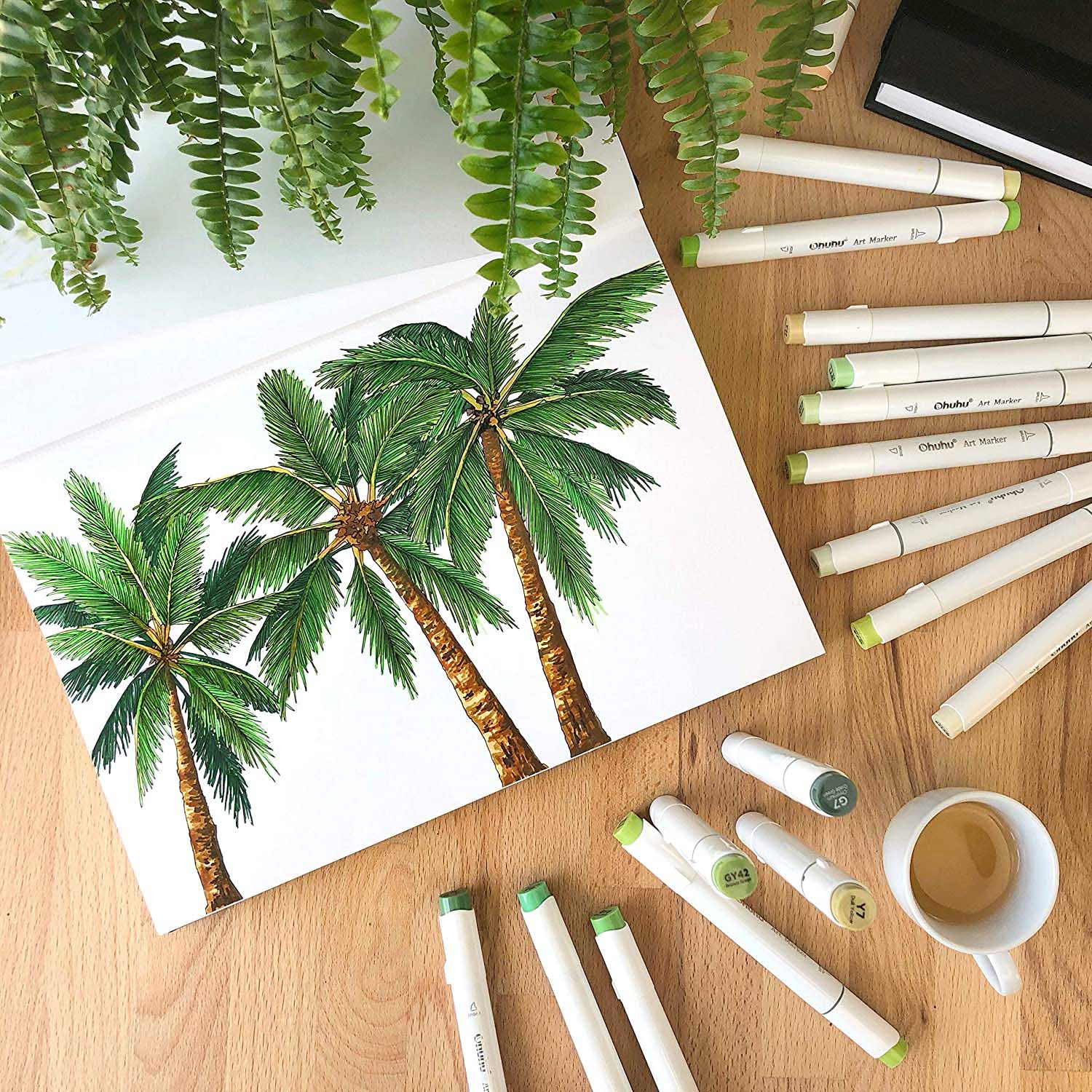 Ohuhu Marker Pads Art Sketchbooks for Markers (Mexico Domestic Shipping)