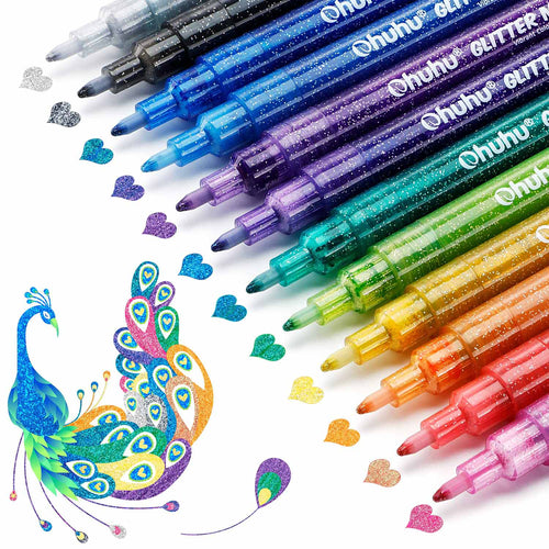 Ohuhu Glitter Metallic Marker Pens (Australia Domestic Shipping)