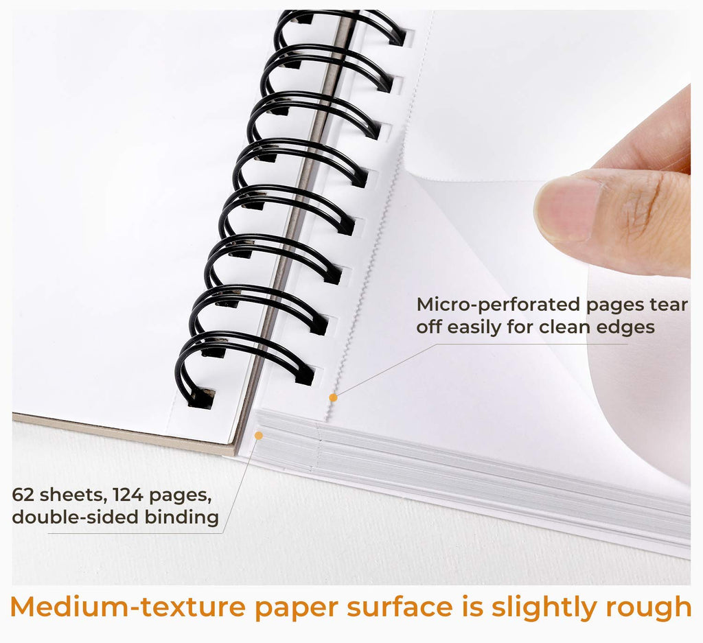 Ohuhu Spiral-Bound Mix Media Pad for Multiple Techniques (Europe Only)