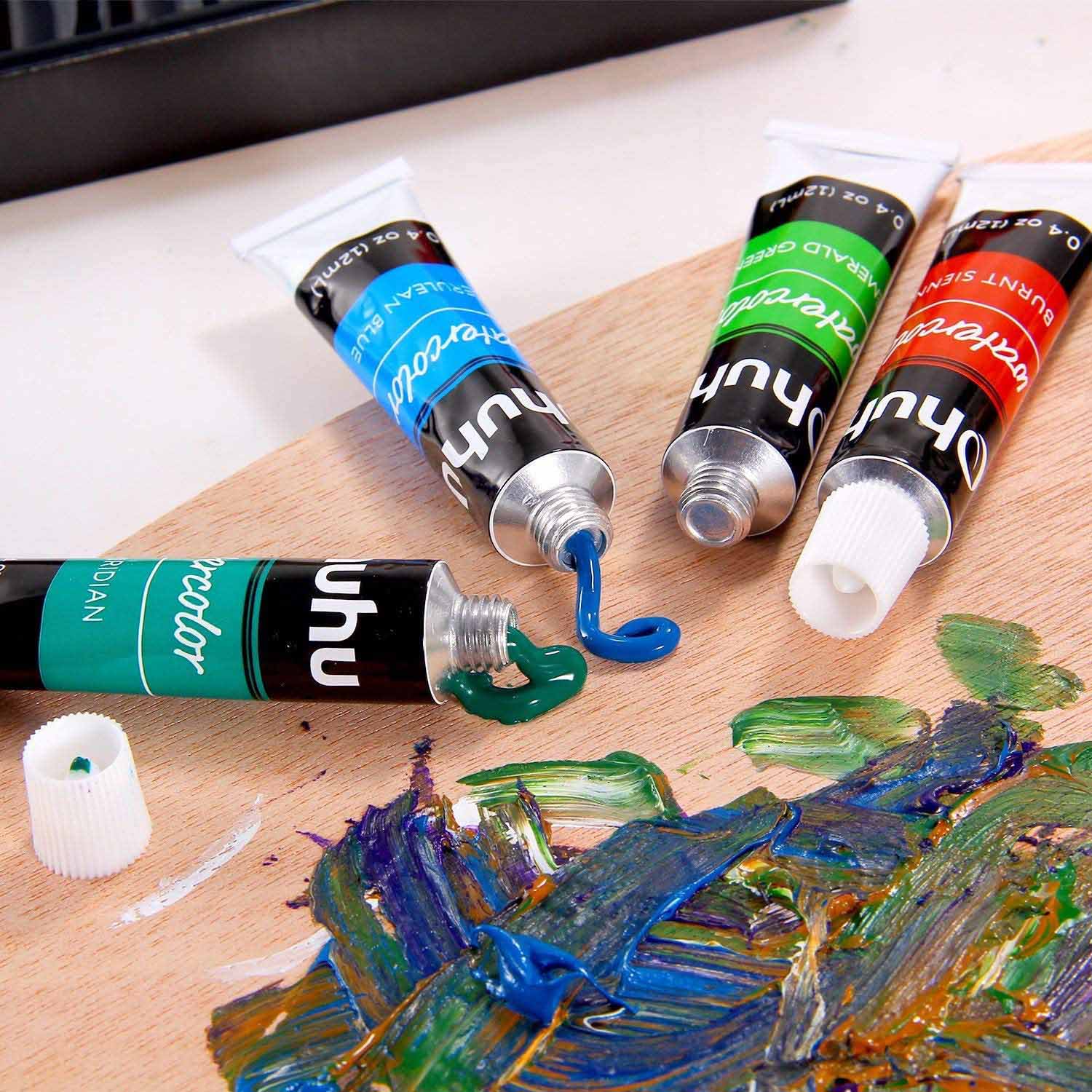 Ohuhu 24 Colors Watercolor Paint Set (Europe Only)