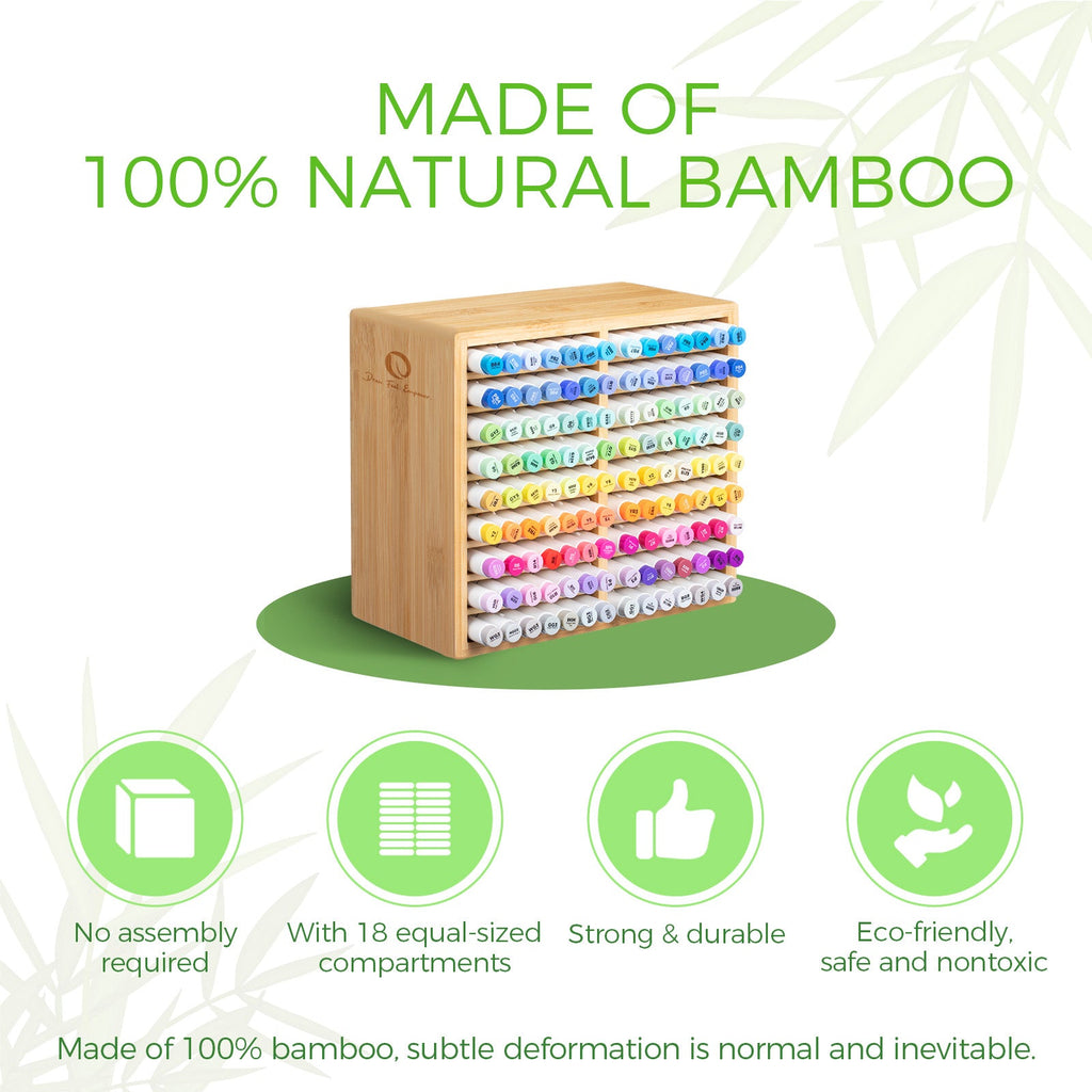 Ohuhu Bamboo Marker Organizer