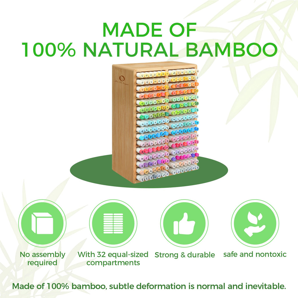 Ohuhu Bamboo Marker Organizer