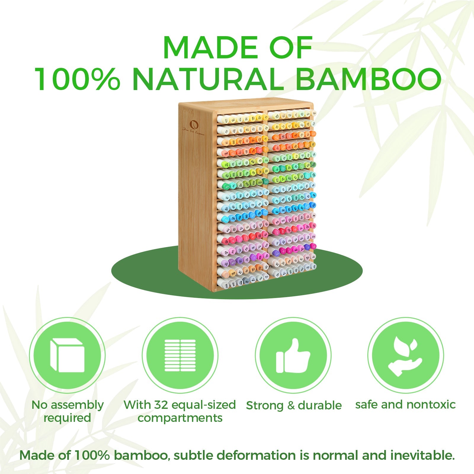 Ohuhu Bamboo Marker Organizer