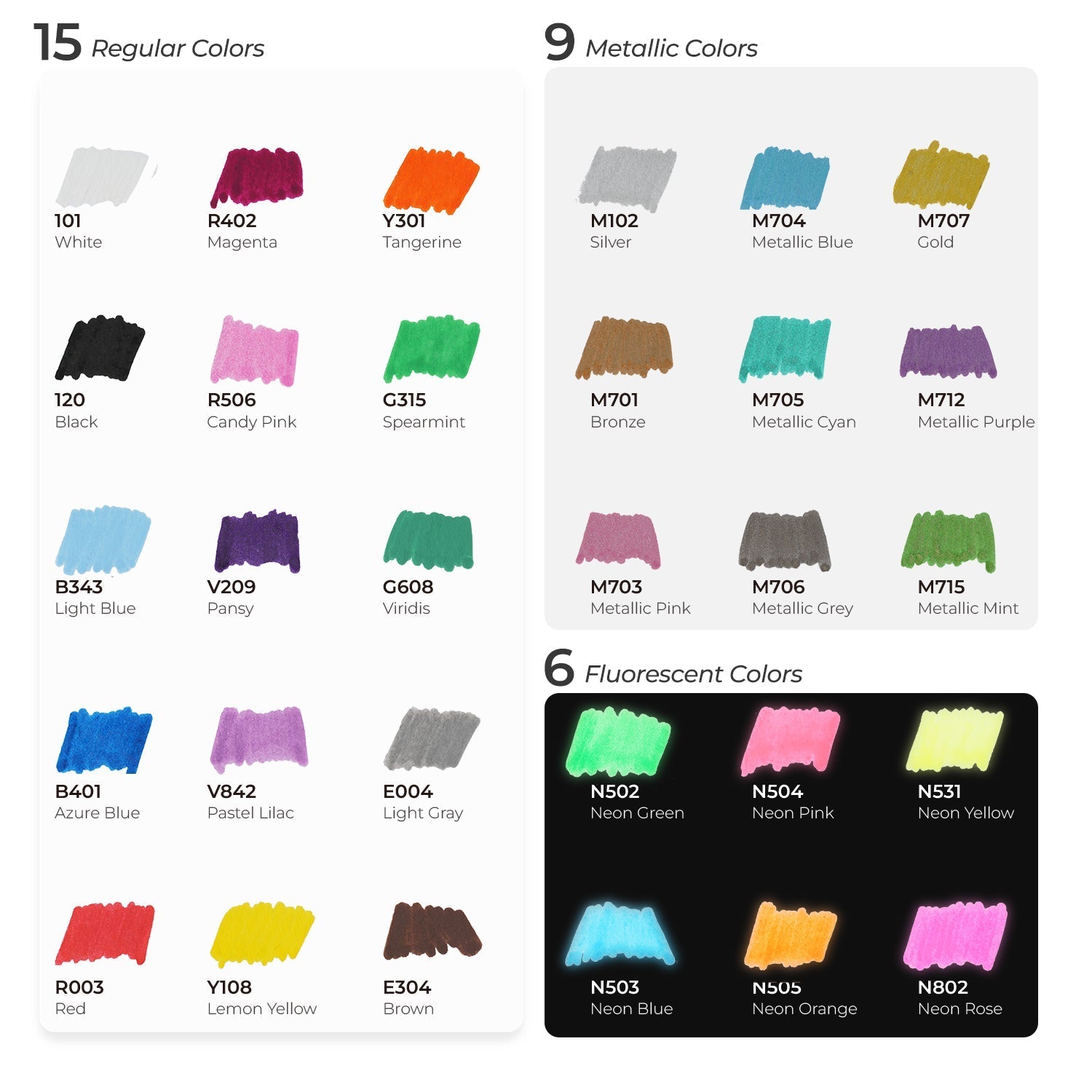 Ohuhu Dual Nib Acrylic Pen 30 Colors (Europe Only)