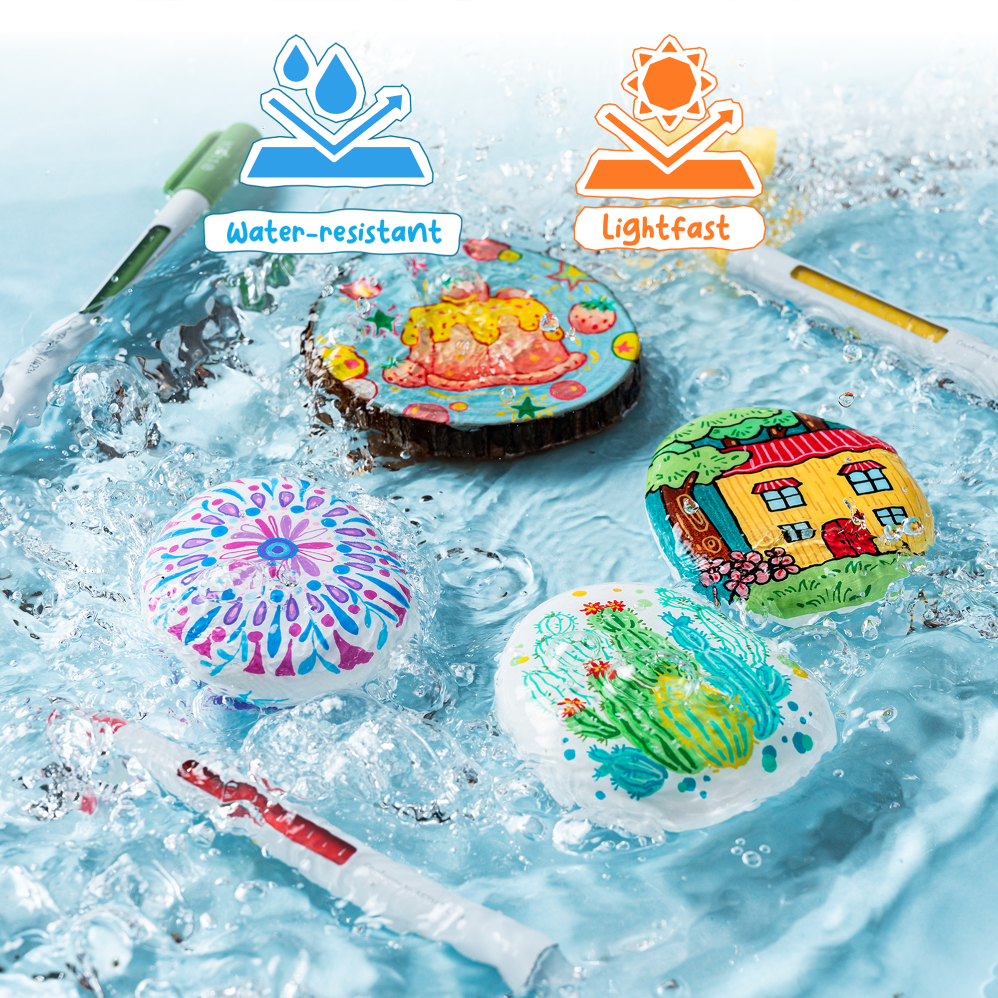 Ohuhu Wai Momi Acrylic Gel Pens