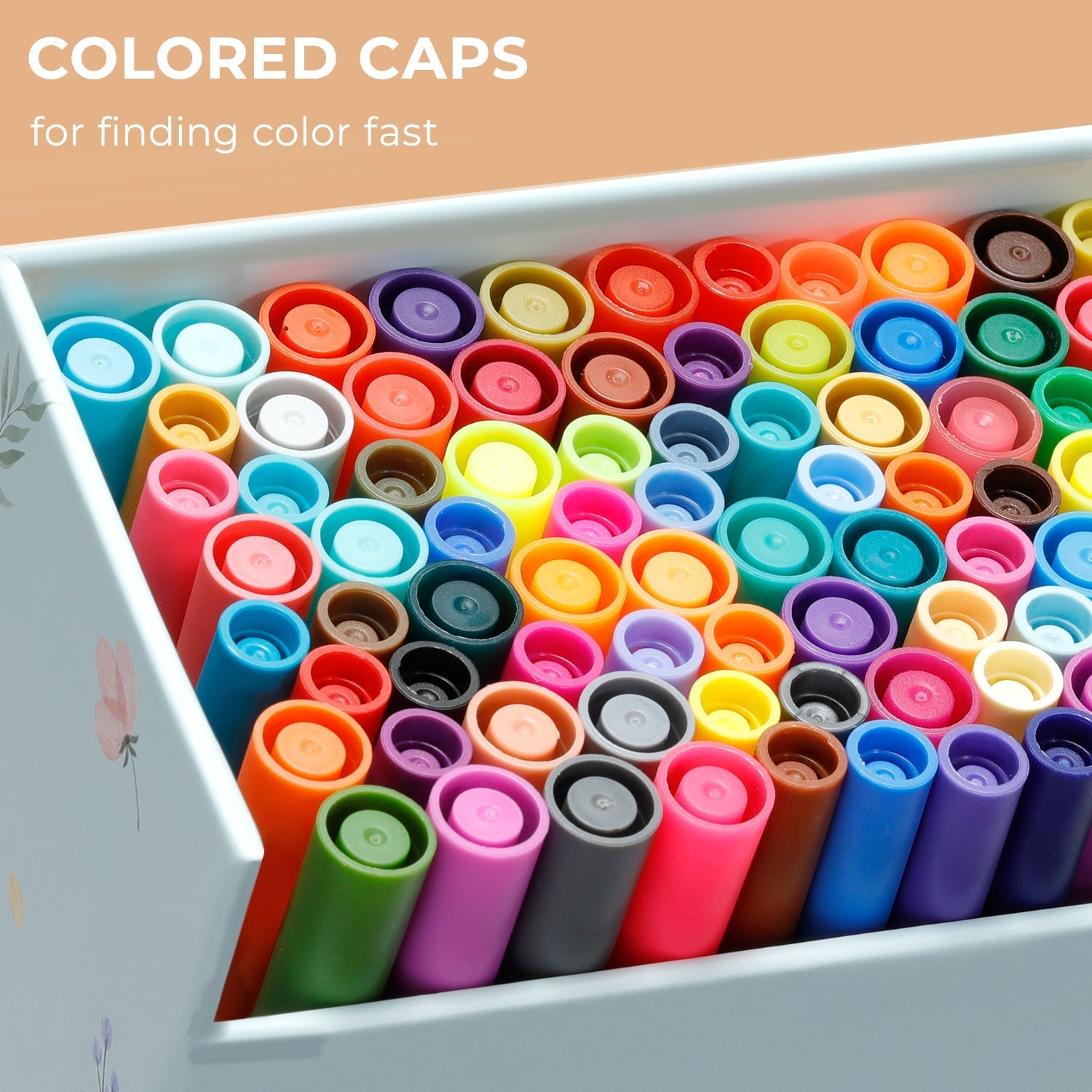 Ohuhu Maui 100 Colors Dual Tips Water Based Art Markers, Brush & Fineliner (Europe Only)