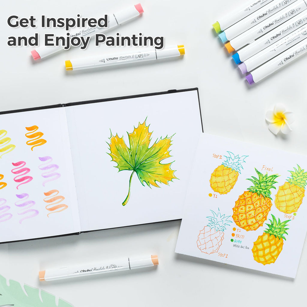 Ohuhu Marker Pads Art Sketchbooks for Markers