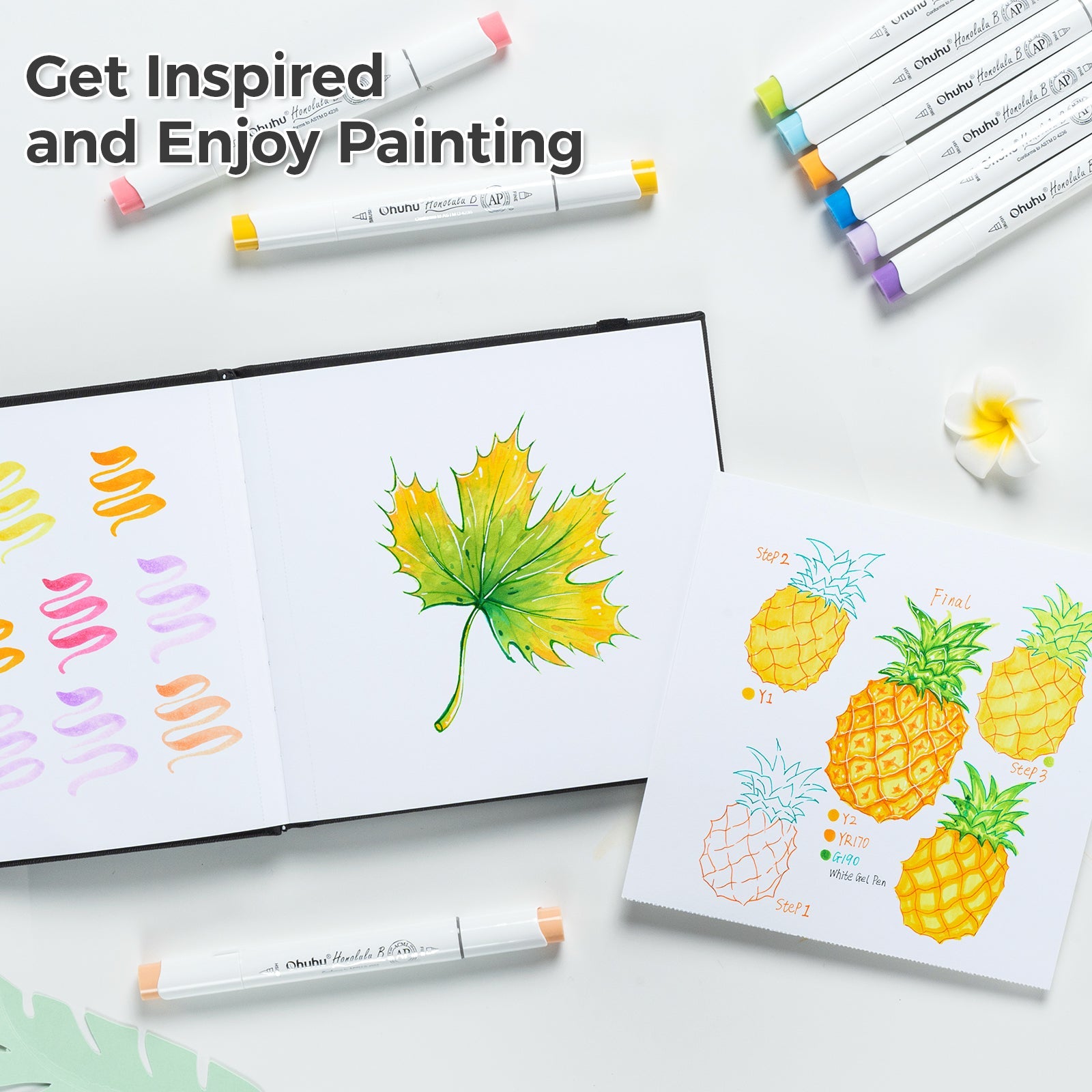 Ohuhu Marker Pads Art Sketchbooks for Markers