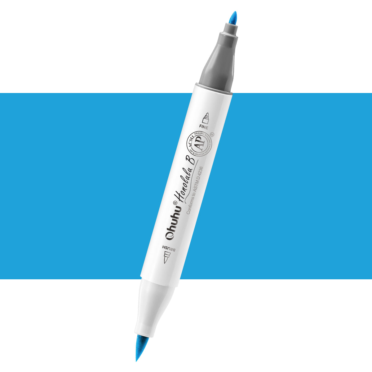 Ohuhu Honolulu B PB8 / B111 Individual Marker, Brush & Fine