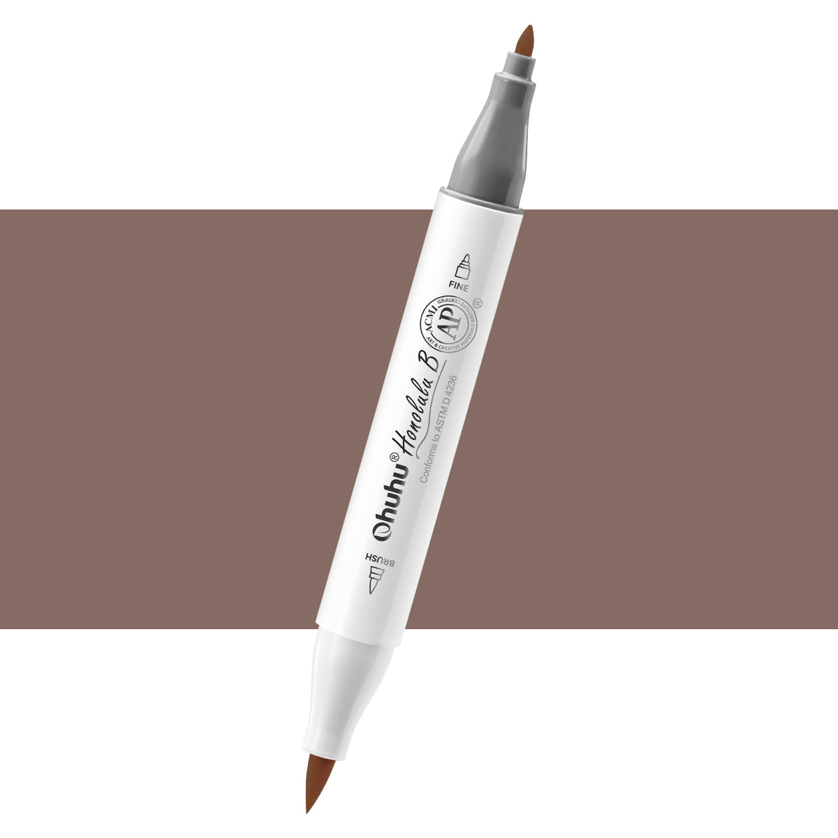 Ohuhu Honolulu B YR10 / E612 Individual Marker, Brush & Fine