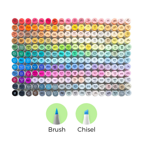 Ohuhu Honolulu 216 Colors Dual Tips Alcohol Art Markers (UK Only)