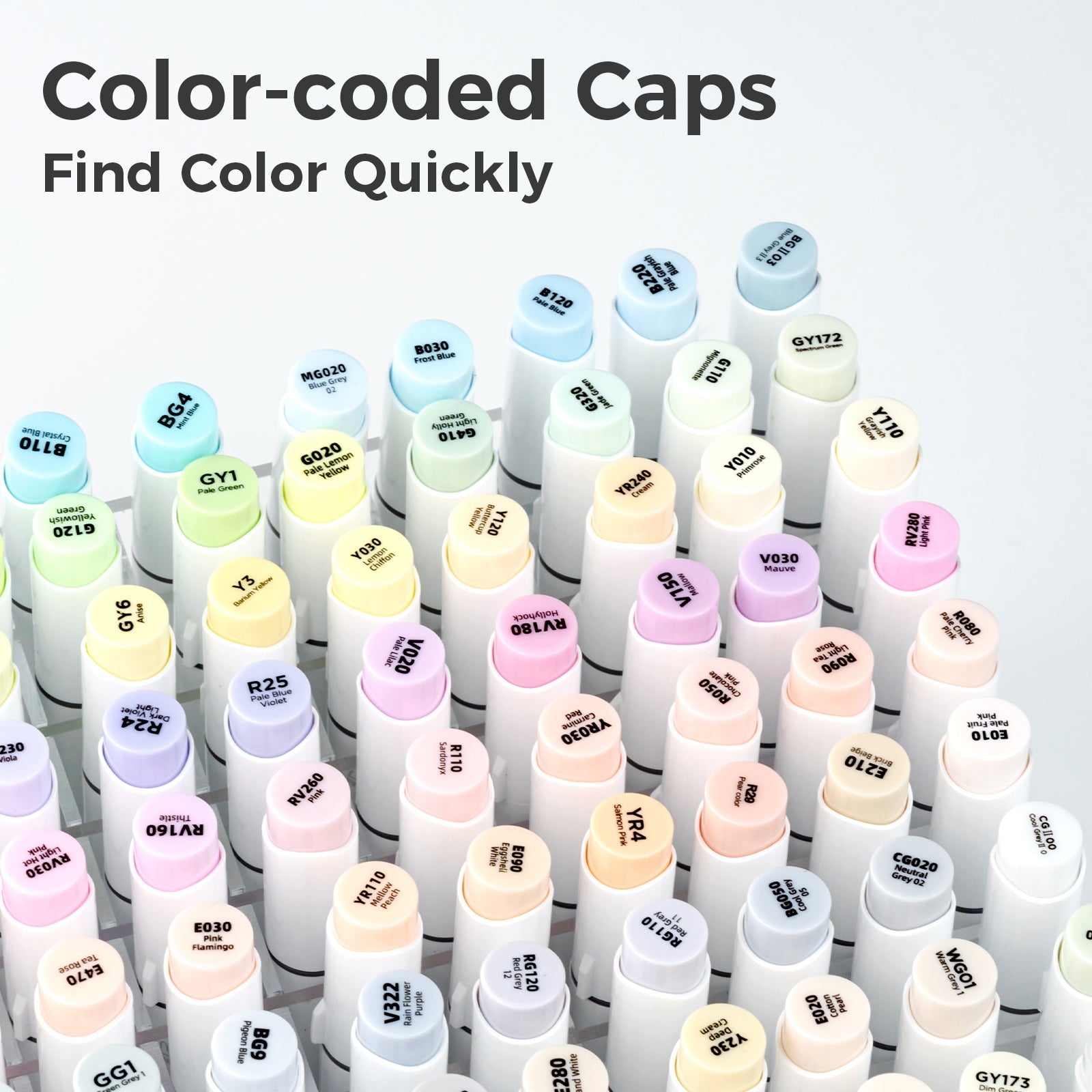Ohuhu Honolulu 96 Pastel Colors Alcohol Art Markers - Sweetness & Blossoming (Canada Domestic Shipping)