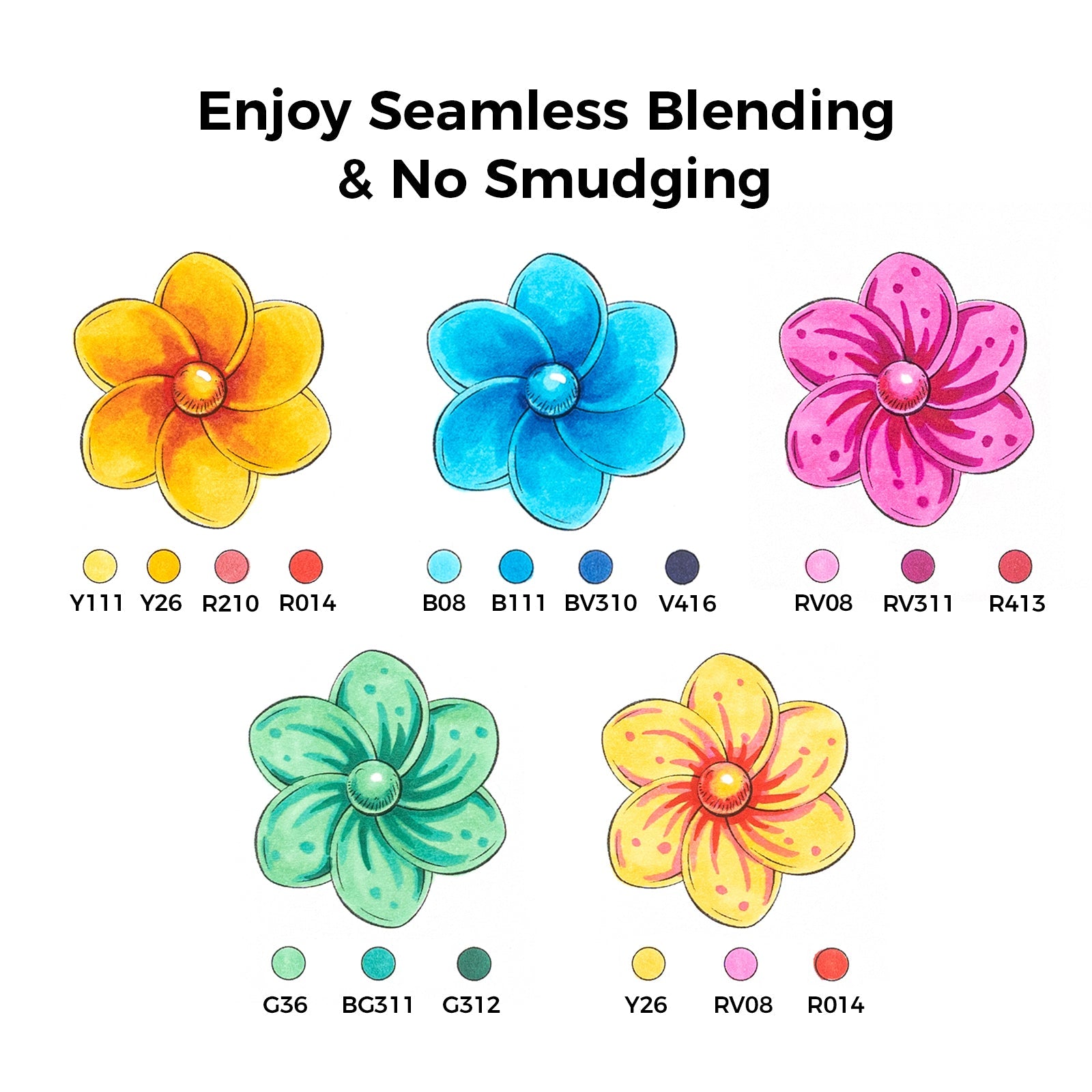 Ohuhu Honolulu 72 Colors Dual Tips Alcohol Art Markers (Ships from Asia Warehouse)