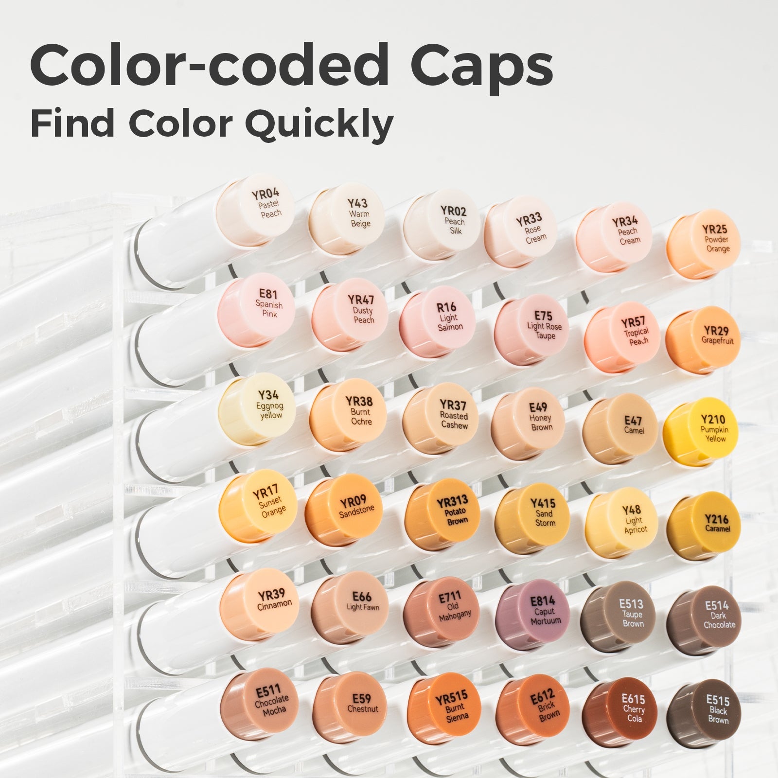 Ohuhu Honolulu 24 Skin Tone Colors Dual Tips Alcohol Art Markers (Australia Domestic Shipping)