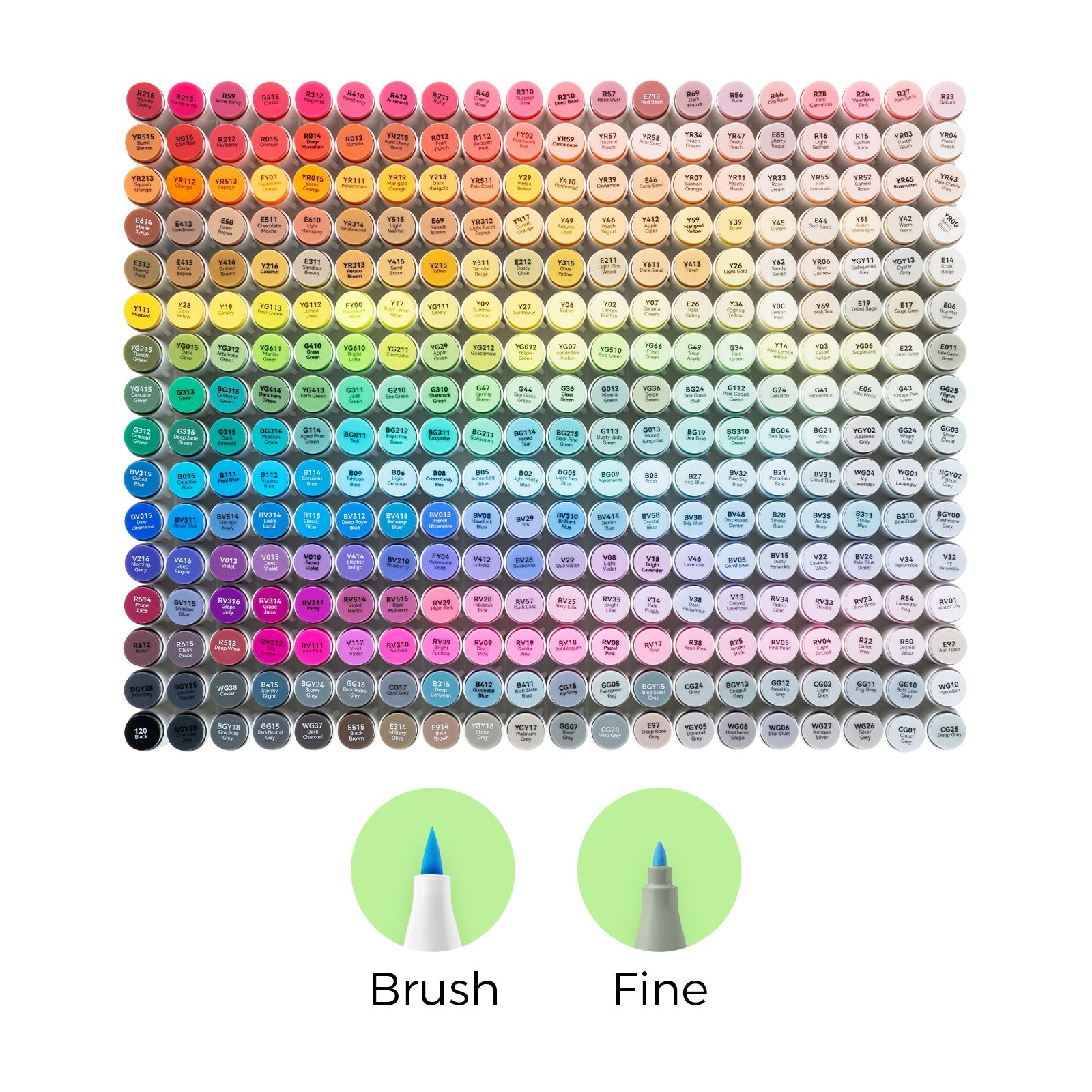 Ohuhu Honolulu 320 Colors Dual Tips Alcohol Art Markers (Brazil Domestic Shipping)