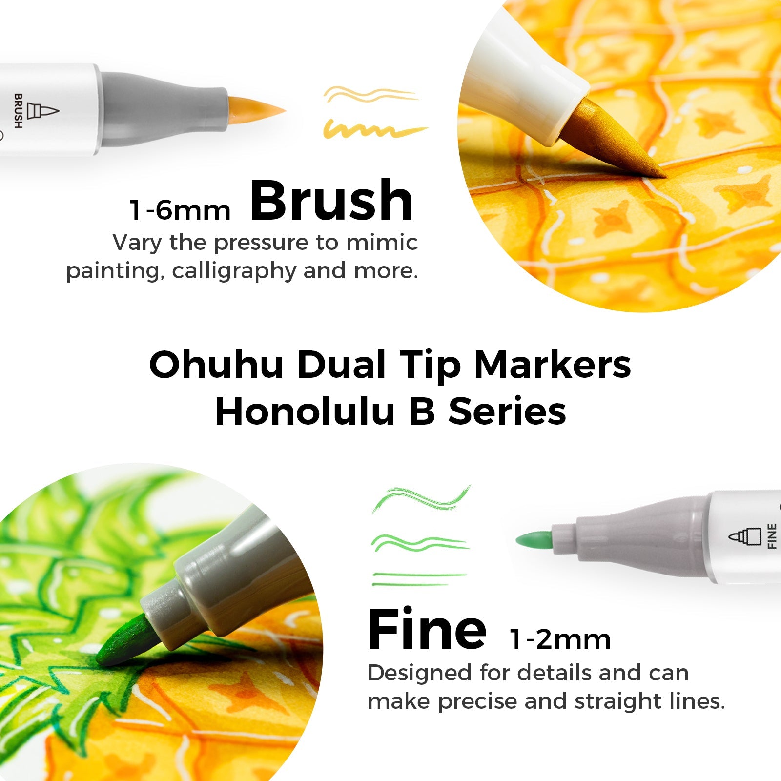 Ohuhu Honolulu 320 Colors Dual Tips Alcohol Art Markers (Australia Domestic Shipping)