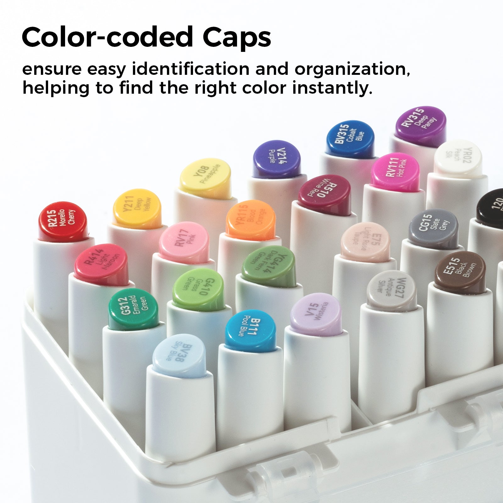 Ohuhu Kaala Four Tones Slim Broad and Fine Dual Tips Alcohol Art Markers (Europe Only)
