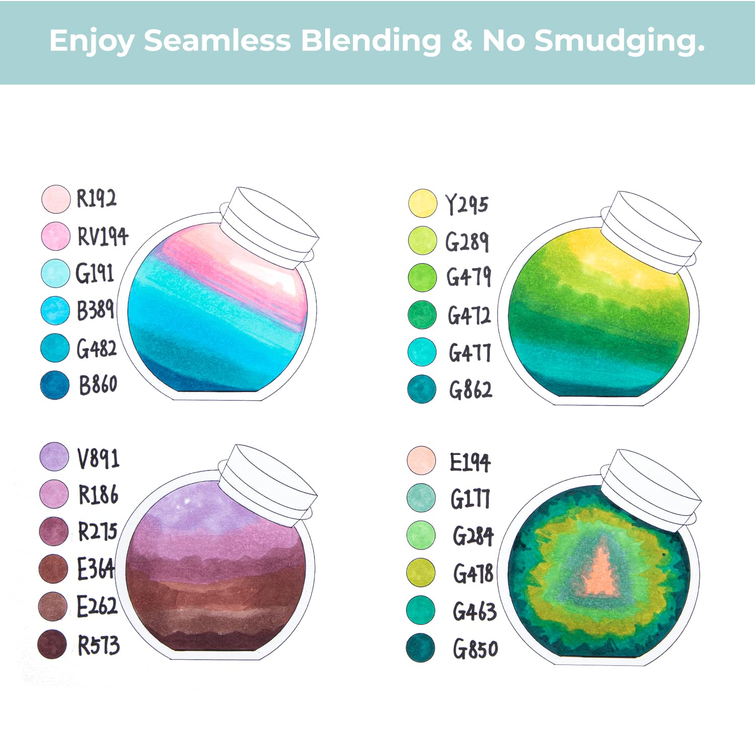 Ohuhu Kaala Dual Tips Alcohol Art Markers- 60 Colors Landscape Tone