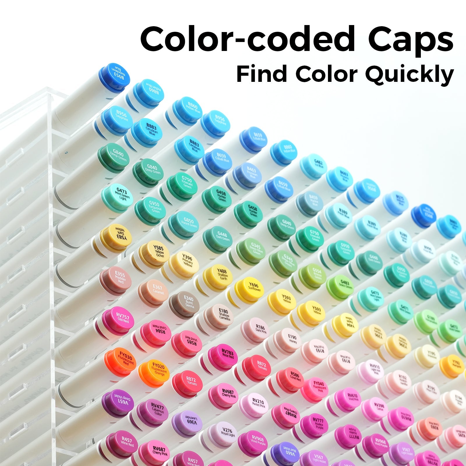 Ohuhu Oahu 120 Colors Dual Tips Alcohol Art Markers, Fine & Chisel
