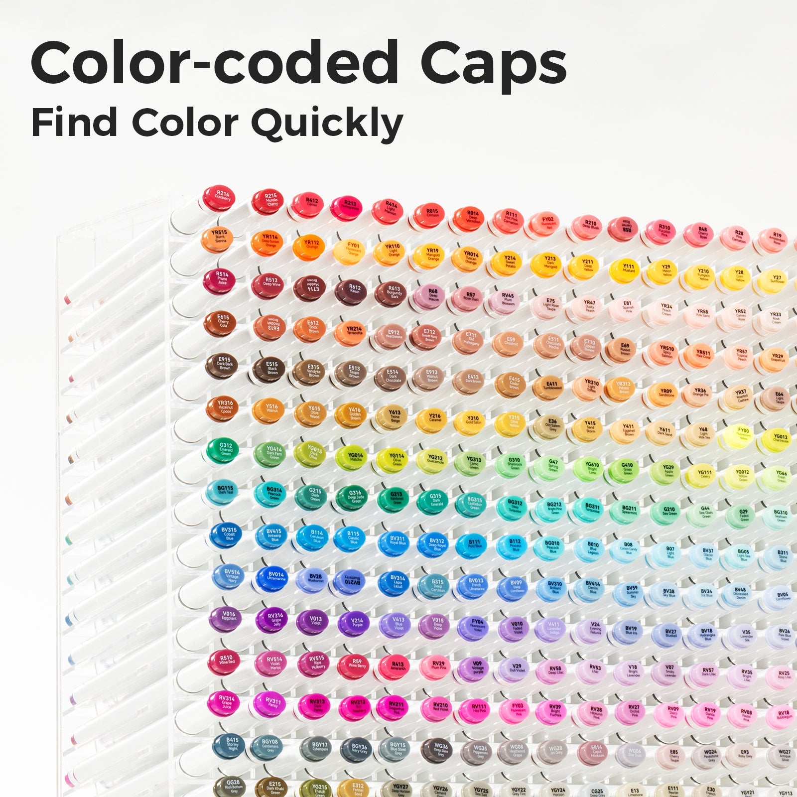Ohuhu Oahu 320 Colors Dual Tips Alcohol Art Markers, Fine & Chisel (New Color Codes)