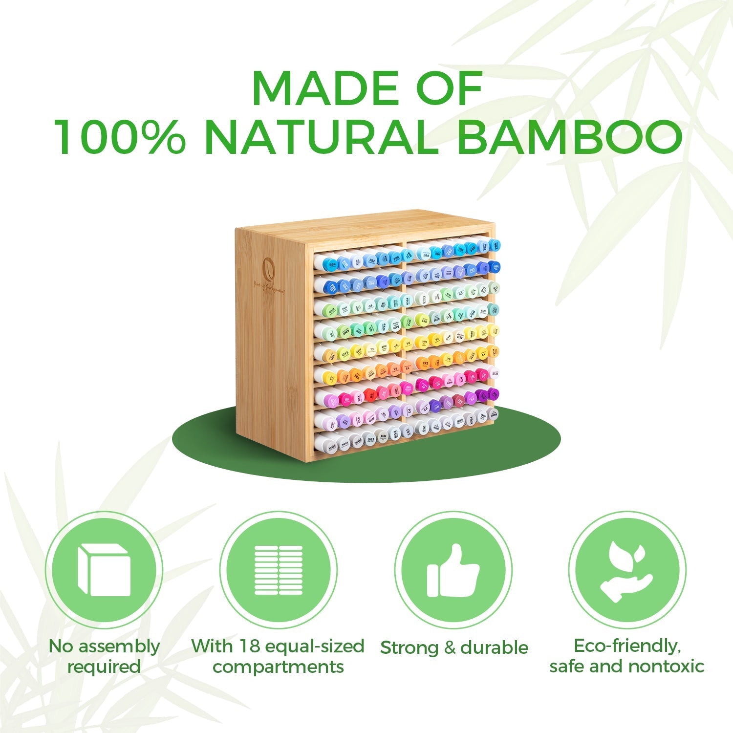 Ohuhu Bamboo Marker Organizer (Australia Domestic Shipping)