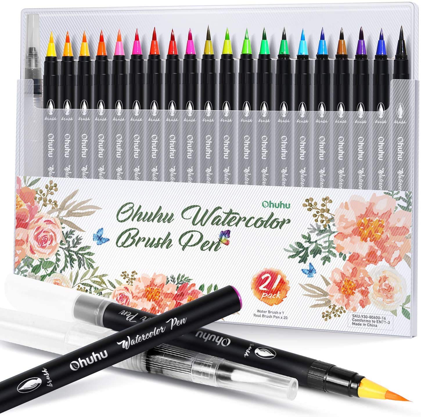Ohuhu Watercolor Brush Markers Pen (Ships from Asia Warehouse)