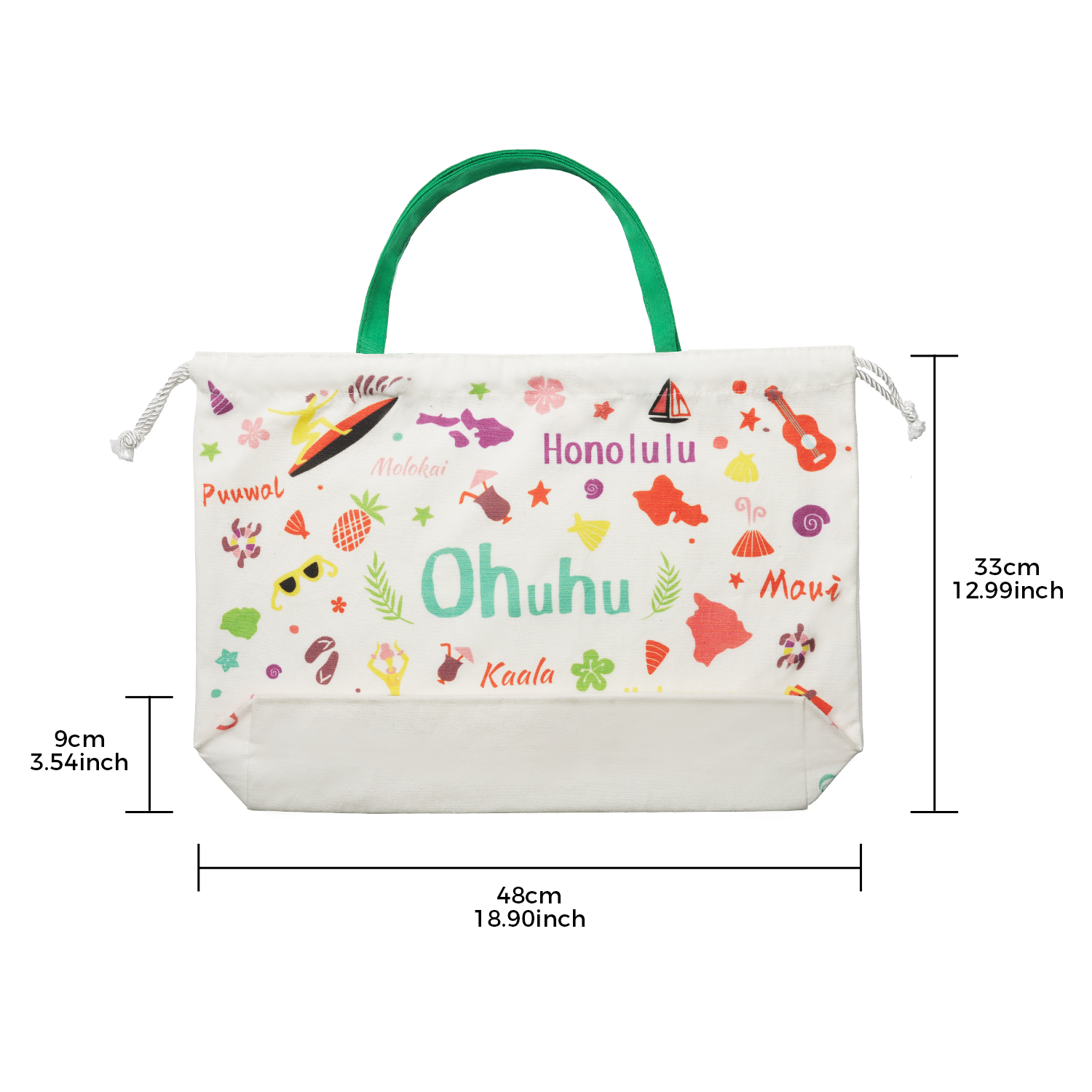 Ohuhu Canvas Gift Bag for Multi-purpose, Available in Two Sizes
