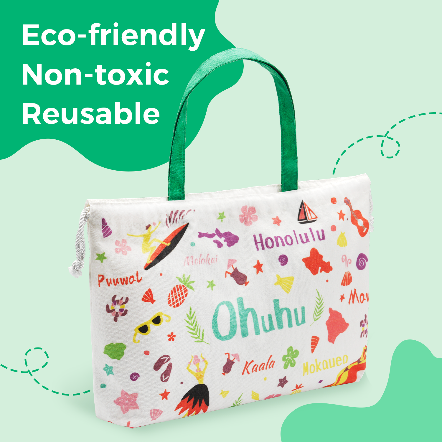Ohuhu Canvas Gift Bag for Multi-purpose, Available in Two Sizes