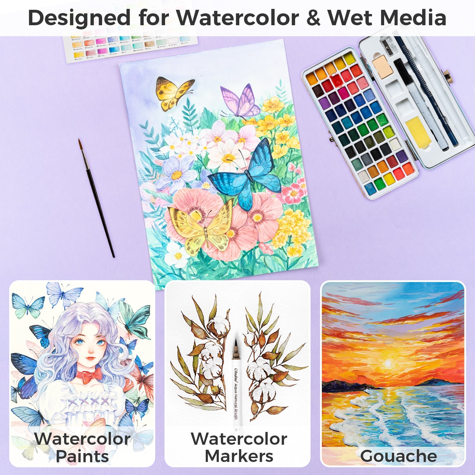 Ohuhu Wailua Cotton-Top Watercolor Pad