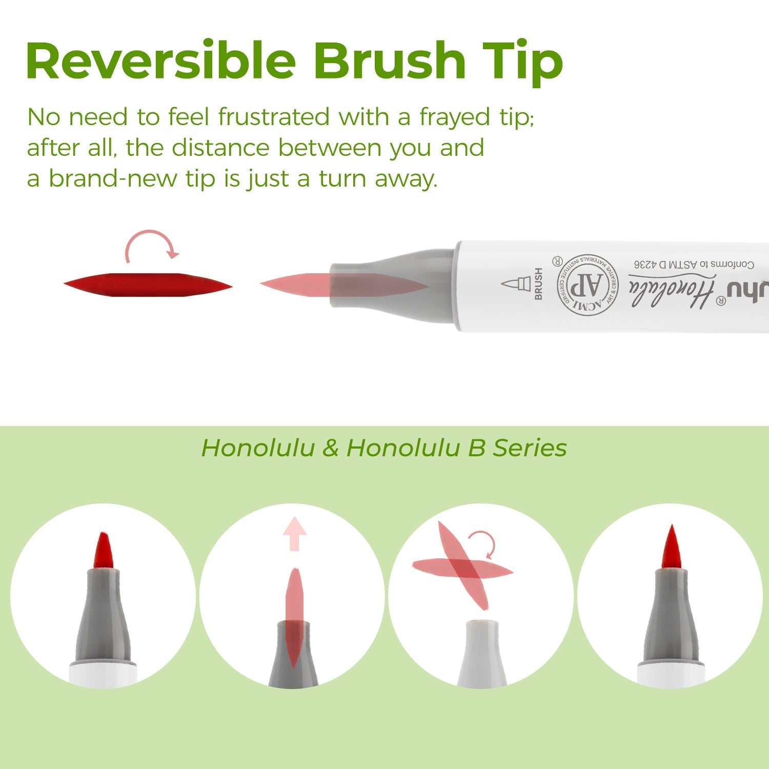 Ohuhu Replacement Brush Nibs Of Honolulu & Honolulu B Series (Canada Domestic Shipping)