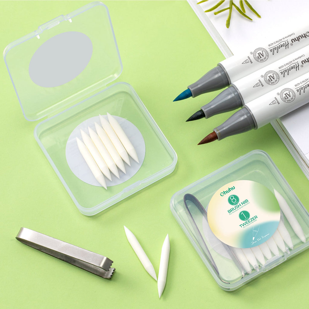 Ohuhu Replacement Brush Nibs Of Honolulu & Honolulu B Series (Europe Only)