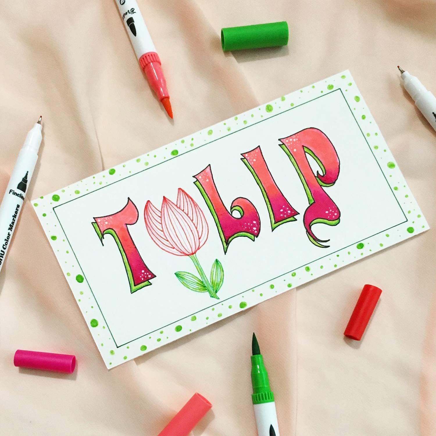 Ohuhu Maui 36 Colors Dual Tips Water Based Art Markers, Brush & Fineliner (Ships from Asia Warehouse)