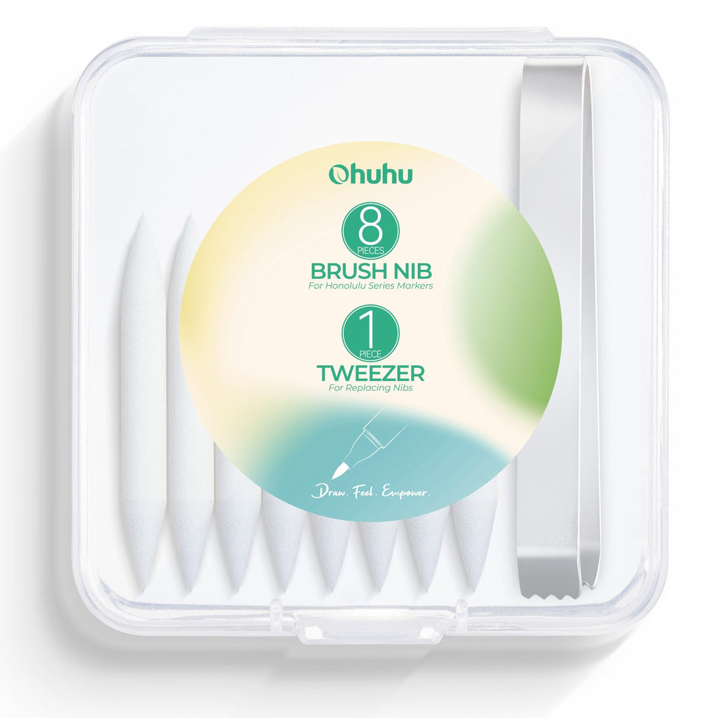 Ohuhu Replacement Brush Nibs Of Honolulu & Honolulu B Series (Canada Domestic Shipping)