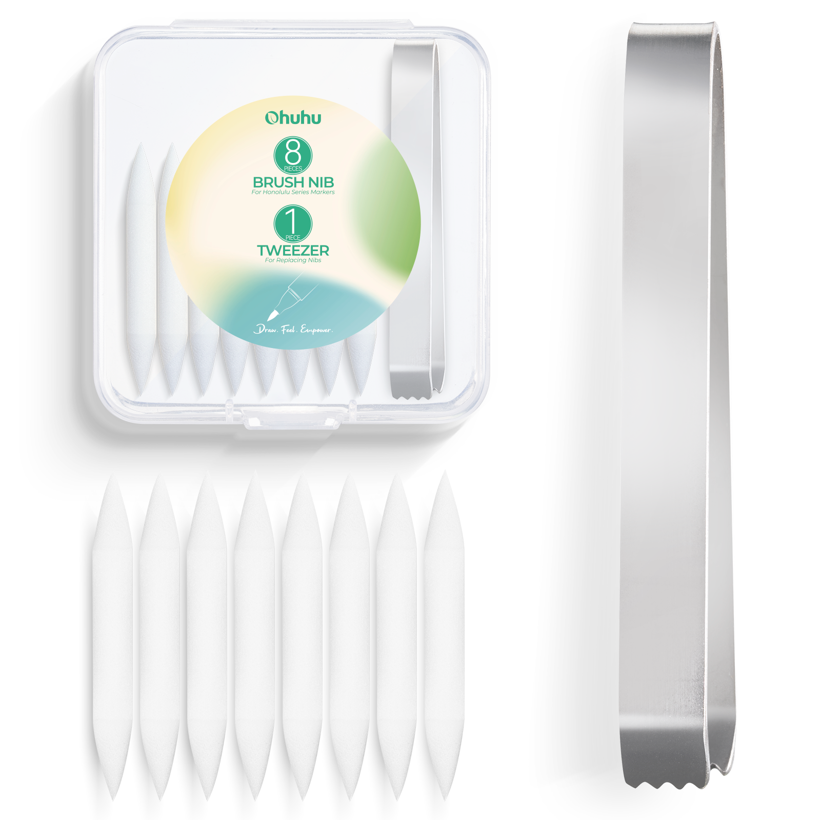 Ohuhu Replacement Brush Nibs Of Honolulu & Honolulu B Series (Europe Only)