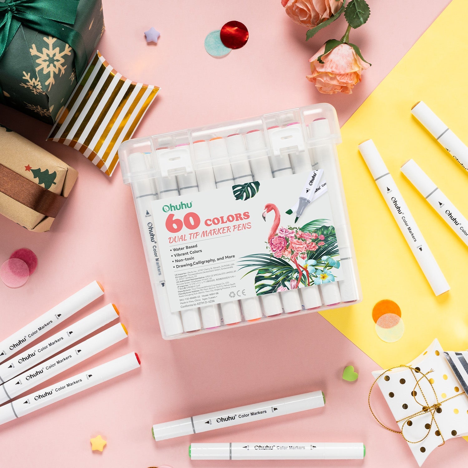 Ohuhu Dual Tips Water-Based Art Markers