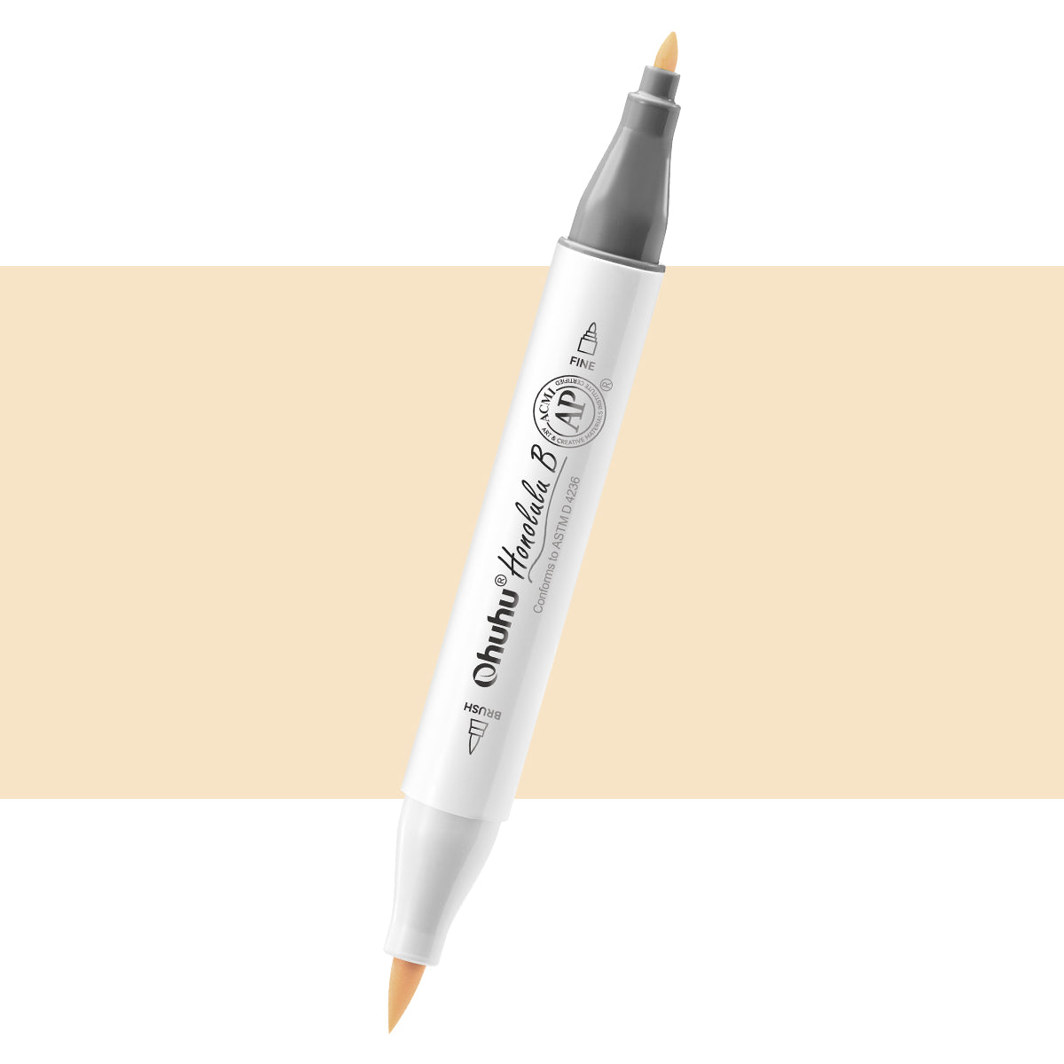 Ohuhu Honolulu B YR212 / Y43 Individual Marker, Brush & Fine