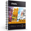 Ohuhu Spiral-Bound Mix Media Pad for Multiple Techniques (Mexico Domestic Shipping)