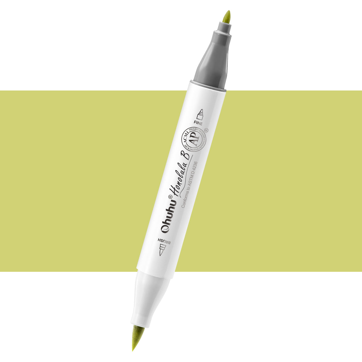 Ohuhu Honolulu B GY4 / YG012 Individual Marker, Brush & Fine