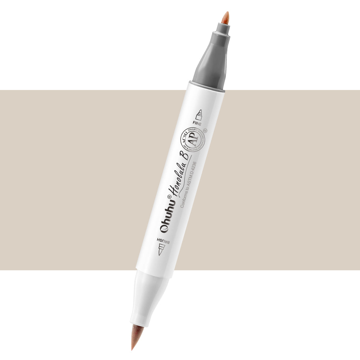 Ohuhu Honolulu B WG01 / YGY11 Individual Marker, Brush & Fine