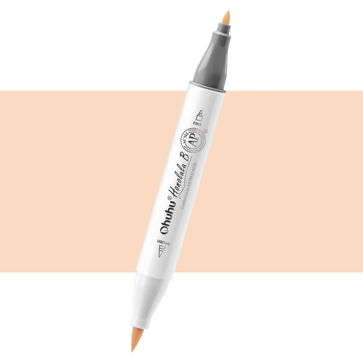 Ohuhu Honolulu B E090 / YR06 Individual Marker, Brush & Fine
