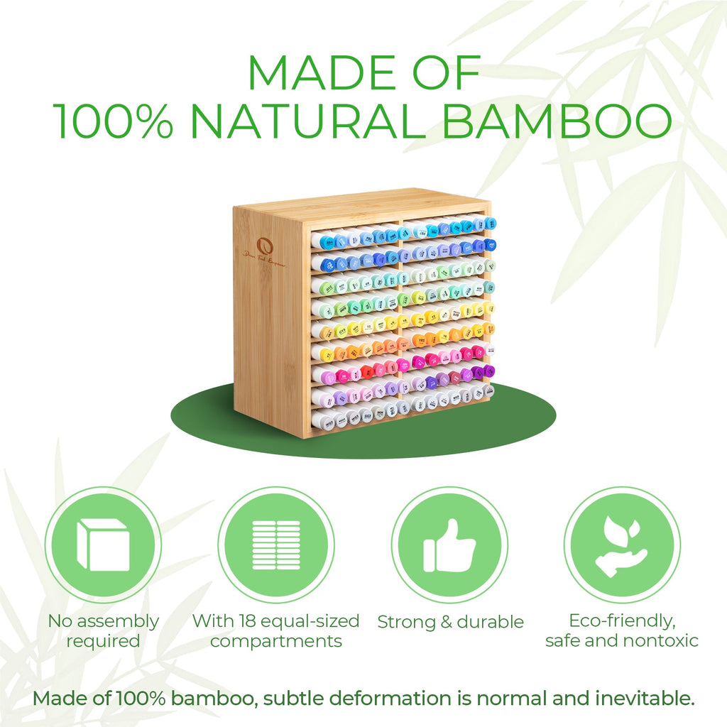 Ohuhu Bamboo Marker Organizer (Brazil Domestic Shipping)