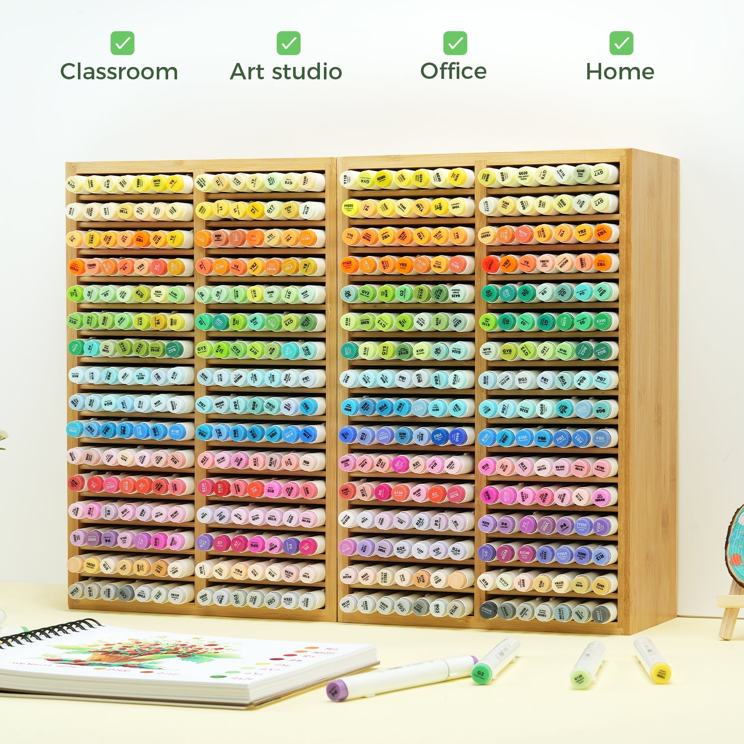 Ohuhu Bamboo Marker Organizer (Europe Only)