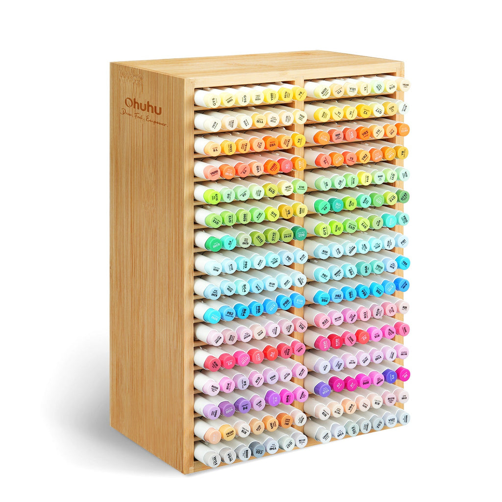 Ohuhu Bamboo Marker Organizer (Canada Domestic Shipping)