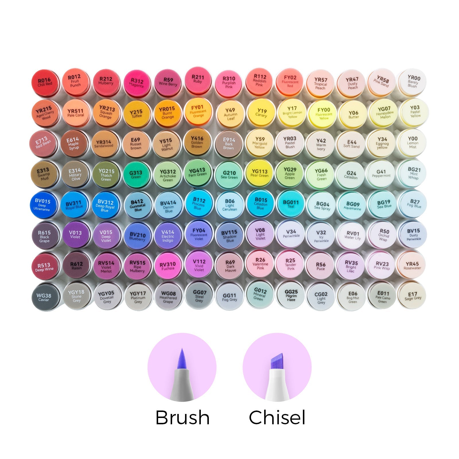 Ohuhu Honolulu 104 Colors Dual Tips Alcohol Art Markers (Brazil Domestic Shipping)