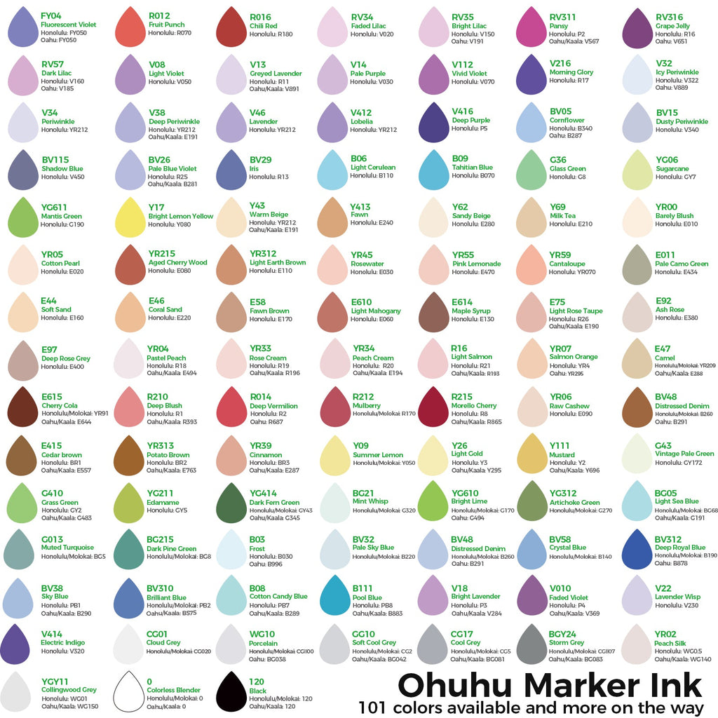 Ohuhu Marker Ink E97 / E400 Refill for Alcohol marker