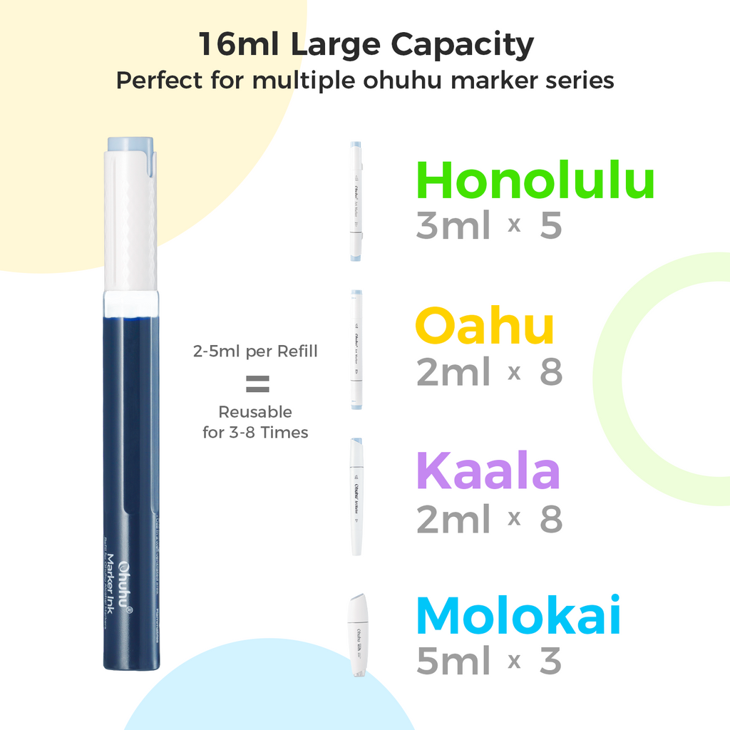 Ohuhu Marker Ink E97 / E400 Refill for Alcohol marker